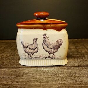 Enesco Country Road Ceramic with Chicken Motif